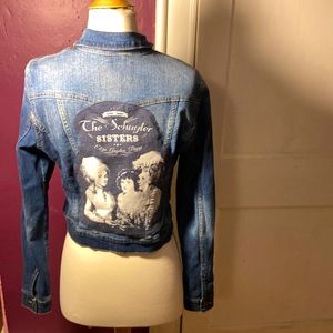 Denim jacket with Schylur sisters design